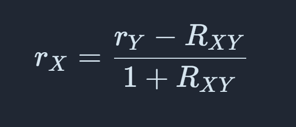 Final formula for calculating investment return in domestic currency, adjusting for foreign asset return and exchange rate change